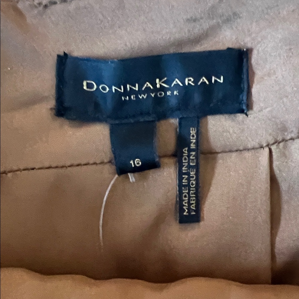 Donna Karan Brown Lambskin Skirt - Picture 3 of 10